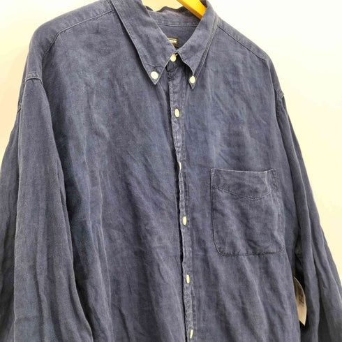ジョンピーターマンカンパニー The J.PETERMAN COMPANY リネン BD L/S 長袖シャツ メンズ import:XXL