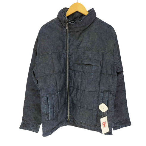 RUVENFEDER 90~00S フランス製 スタンドカラー ダブルジップ デニム 中綿 パフジャケット メンズ import:S