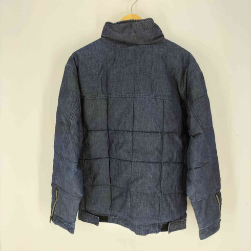 RUVENFEDER 90~00S フランス製 スタンドカラー ダブルジップ デニム 中綿 パフジャケット メンズ import:S