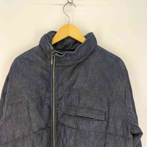 RUVENFEDER 90~00S フランス製 スタンドカラー ダブルジップ デニム 中綿 パフジャケット メンズ import:S