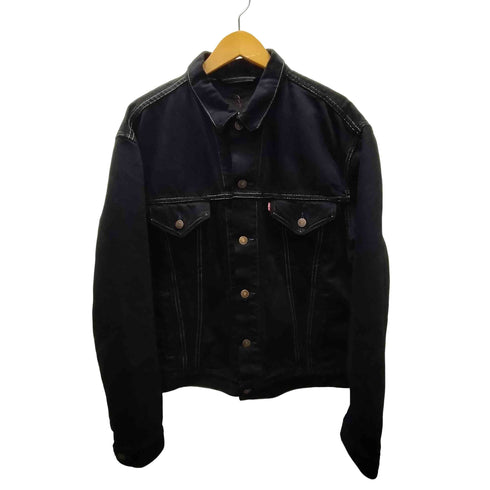 リーバイス Levis 90S ユーロ リーバイス ユーゴスラビア製 70503 02 ボタン裏01刻印 3rd 後染め ブラック デニム トラッカー ジャケット 92年製 メンズ
