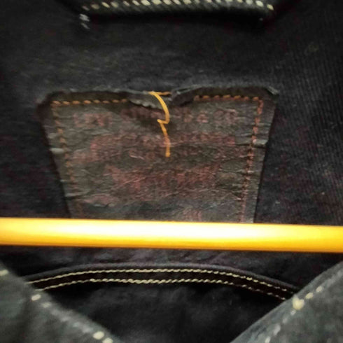 リーバイス Levis 90S ユーロ リーバイス ユーゴスラビア製 70503 02 ボタン裏01刻印 3rd 後染め ブラック デニム トラッカー ジャケット 92年製 メンズ