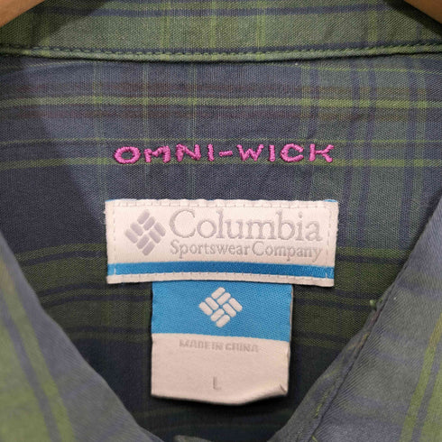 コロンビア Columbia OMNI-WICK チェック シャツ レディース import:L