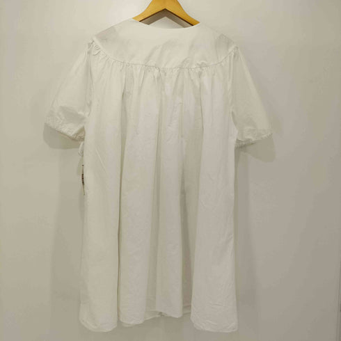 SHOREDITCH ノーカラー S/S シャツ ワンピース レディース