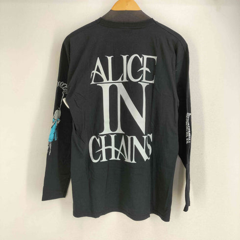 フルーツオブザルーム FRUIT OF THE LOOM 両面プリント L/S Tシャツ WONDERLAND メンズ import:L