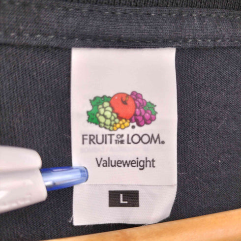 フルーツオブザルーム FRUIT OF THE LOOM 両面プリント L/S Tシャツ WONDERLAND メンズ import:L