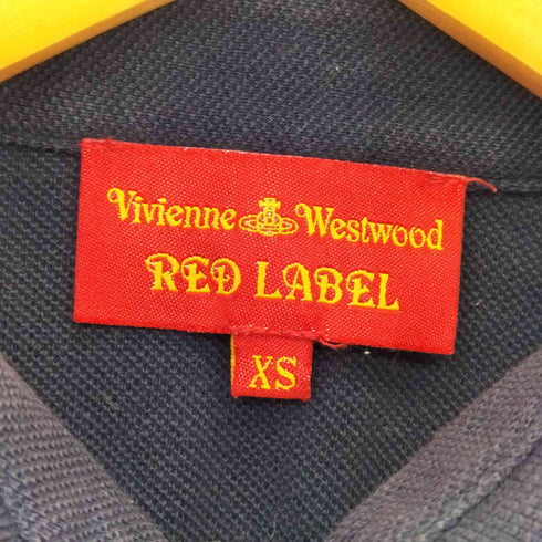 ヴィヴィアンウエストウッドレッドレーベル Vivienne Westwood RED LABEL ロゴ刺繍 S/S ポロシャツ レディース import:XS