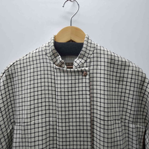 クロエ Chloe 12AW VIRGIN WOOL バージンウール チェック フラップ ジャケット レディース 92L
