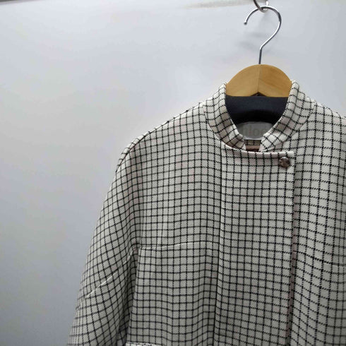 クロエ Chloe 12AW VIRGIN WOOL バージンウール チェック フラップ ジャケット レディース 92L