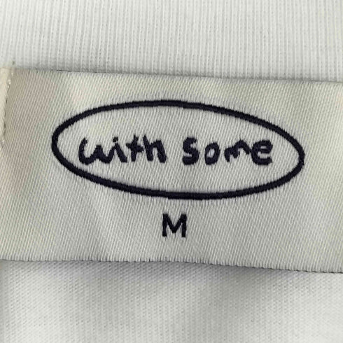 withsome フロントプリント クルーネック半袖Tシャツ レディース import:M