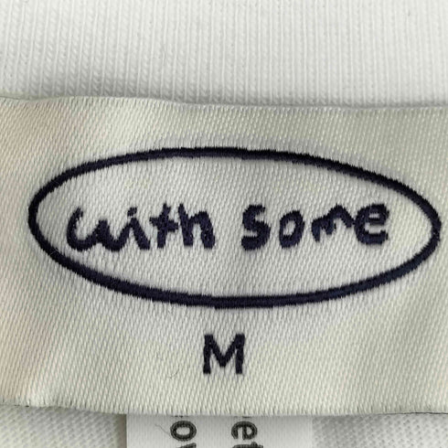 withsome フロントプリント クルーネック半袖Tシャツ レディース import:M