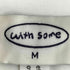 withsome フロントプリント クルーネック半袖Tシャツ レディース import:M