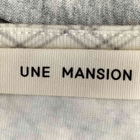 ユヌマンション UNE MANSION 26ss ラブリーフロントリボンチェックブラウスカットソー レディース FREE