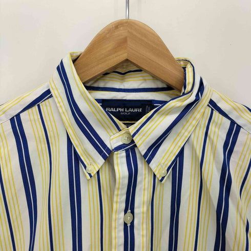 ラルフローレンゴルフ RALPH LAUREN GOLF CLASSIC FIT ポニー刺繍 ボタンダウン ストライプ L/S シャツ メンズ import:M