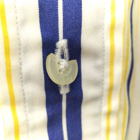 ラルフローレンゴルフ RALPH LAUREN GOLF CLASSIC FIT ポニー刺繍 ボタンダウン ストライプ L/S シャツ メンズ import:M