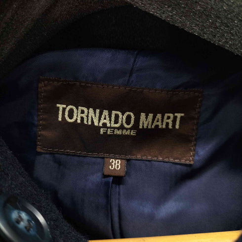 トルネードマートファム TORNADO MART FEMME スタンドカラーナポレオンコート ベルテッド y2k レディース JPN:38