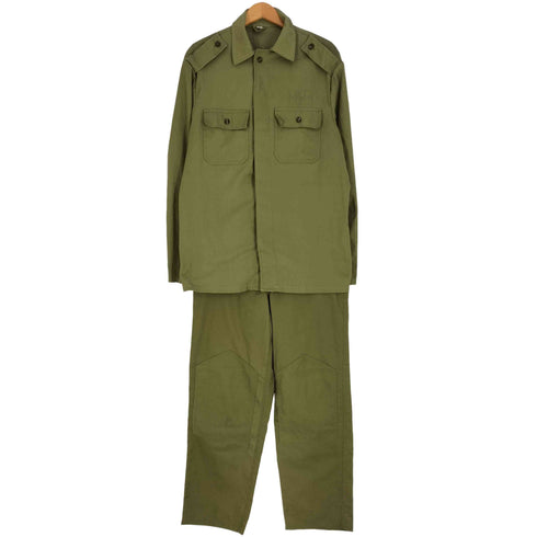 ユーロミリタリー Euro military ルーマニア軍 ミリタリーシャツ&ダブルニーパンツ セットアップ メンズ