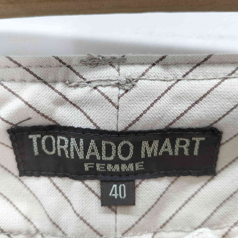 トルネードマートファム TORNADO MART FEMME ストライプフレアパンツ y2k レディース JPN:40