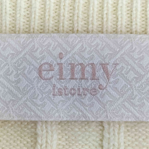 エイミーイストワール eimy istoire 25ss EIMYロゴケーブルニットプルオーバー レディース FREE