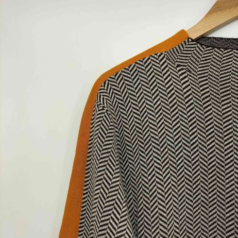 ダーマコレクション DAMA collection ヘリンボーン ニットワンピース レディース JPN:L