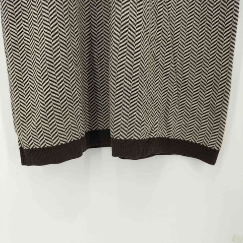 ダーマコレクション DAMA collection ヘリンボーン ニットワンピース レディース JPN:L