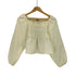 flower 25ss fleur shirring blouse フルールシャーリングブラウス レディース FREE
