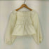 flower 25ss fleur shirring blouse フルールシャーリングブラウス レディース FREE