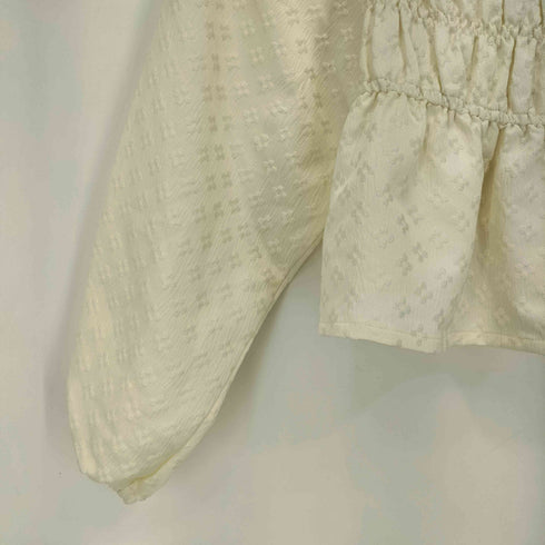 flower 25ss fleur shirring blouse フルールシャーリングブラウス レディース FREE