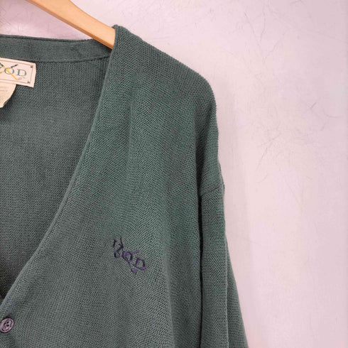 アイゾッド IZOD 90s メキシコ製 ロゴ刺繍 カーディガン メンズ import:L