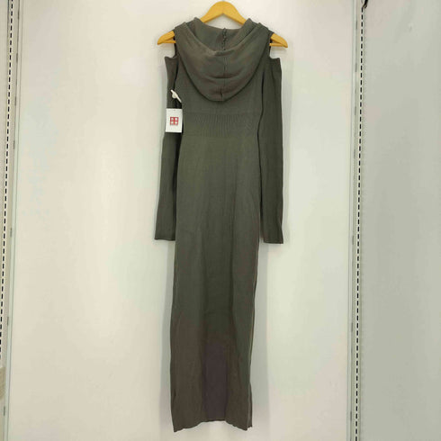 エモダ EMODA 24aw カットアウトフードニットワンピース レディース FREE