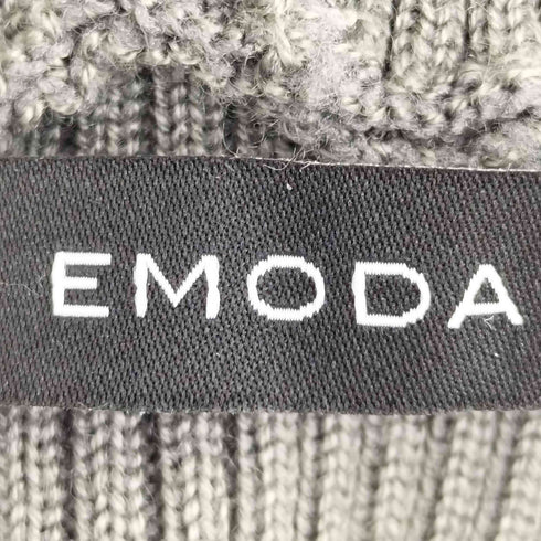 エモダ EMODA 24aw カットアウトフードニットワンピース レディース FREE