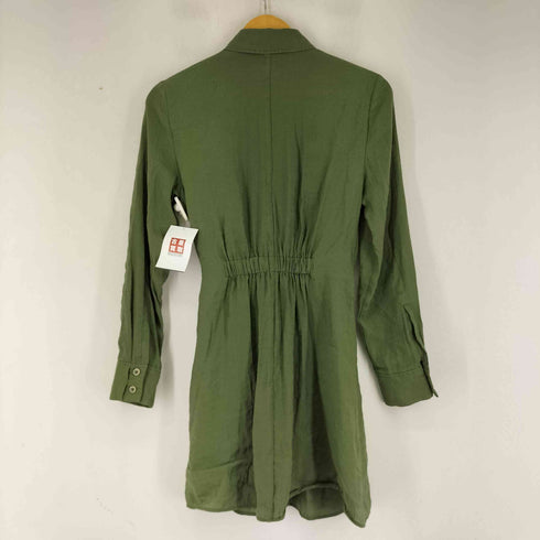 ザラ ZARA ベルトデザイン シャツワンピース レディース import:XS