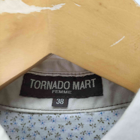 トルネードマートファム TORNADO MART FEMME 花柄切替エポレット付き半袖シャツ y2k レディース JPN:38