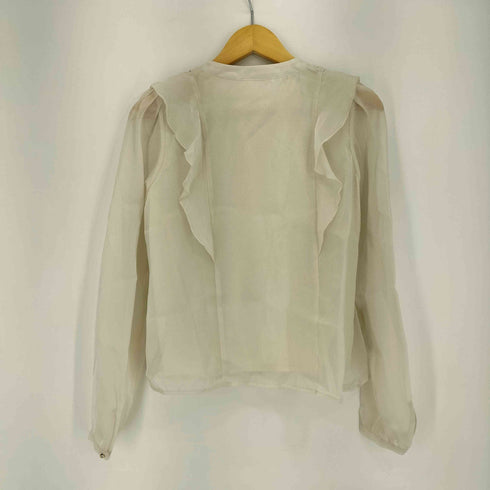 ビス ViS 25aw シアーラッフルブラウス/イージーケア レディース FREE