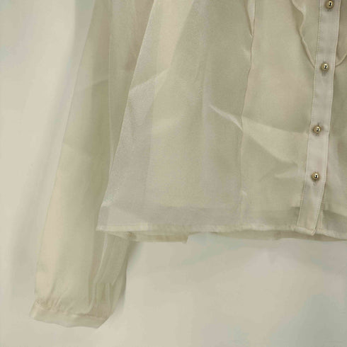 ビス ViS 25aw シアーラッフルブラウス/イージーケア レディース FREE