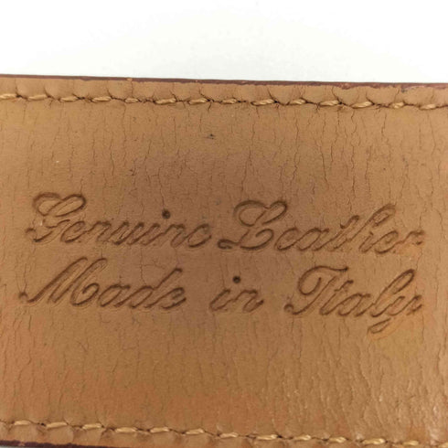 ブルックスブラザーズ BROOKS BROTHERS イタリア製 メタルバックル レザー ドレスベルト レディース 36