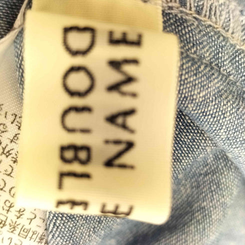 ダブルネーム DOUBLE NAME 26ss ドットデニムオリガミタックスカート レディース FREE