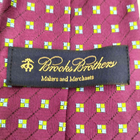 ブルックスブラザーズ BROOKS BROTHERS USA製 MAKERS AND MERCHANT 総柄 ネクタイ メンズ