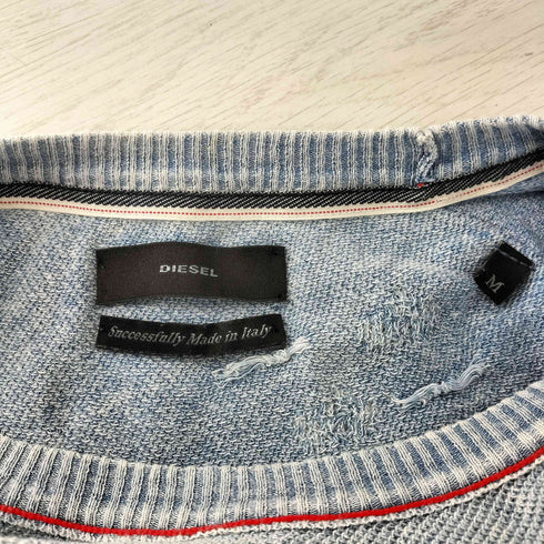 ディーゼル DIESEL ダメージコットンニット レディース import:M