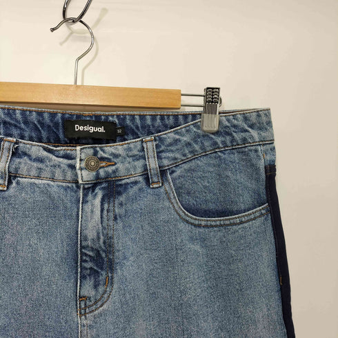 デシグアル Desigual ハイブリッド デニムパンツ スウェット切替デニムパンツ レディース 32