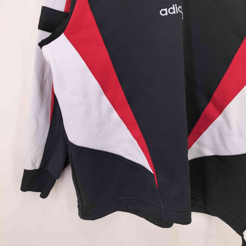 アディダス adidas 90s デサント製 ハーフジップ スウェット メンズ JPN:M