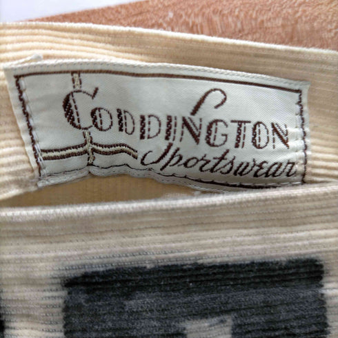 40S CODDINGTON SPORTSWEAR コの字止め CONMARジップ コーデュロイ メモリアル スカート レディース