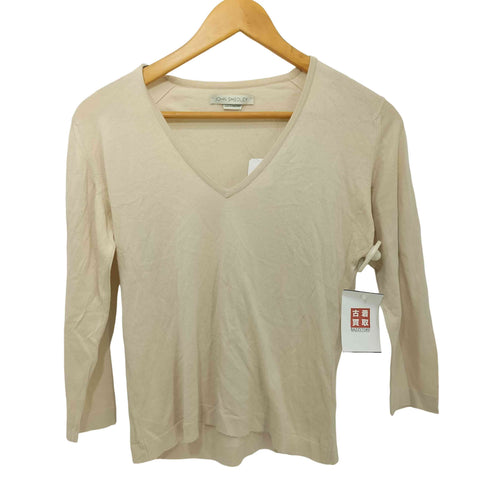 ジョンスメドレー JOHN SMEDLEY Vネック コットンニット レディース