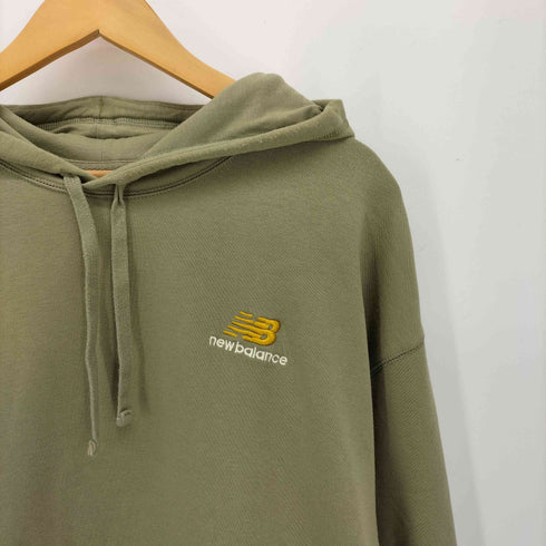 ニューバランス NEW BALANCE ESSENTIALS UNI-SSENTIALS ロゴ 刺繍 プルオーバー フーディ メンズ 3