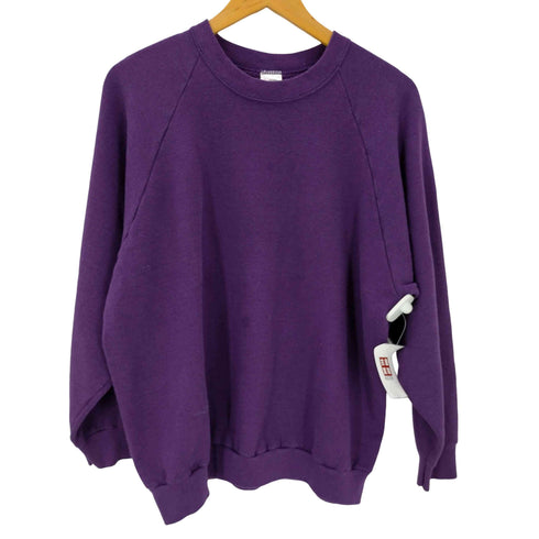 90S FRUIT OF THE LOOM ボディ USA製 CASUAL WEAR ラグランスリーブ ブランク スウェット メンズ import:L