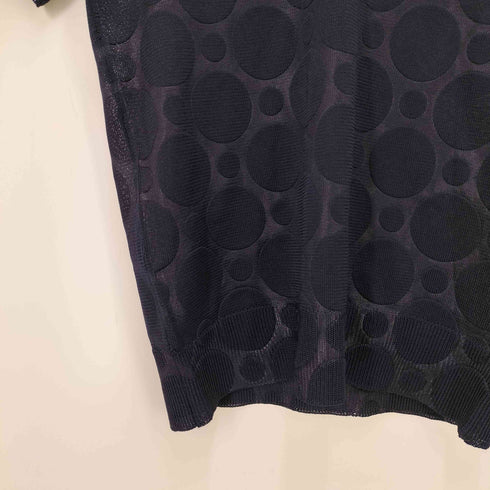 コムデギャルソン COMME des GARCONS AD 1998 ドット柄 半袖 シースルーニット レディース