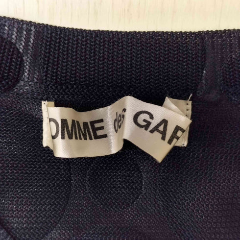 コムデギャルソン COMME des GARCONS AD 1998 ドット柄 半袖 シースルーニット レディース