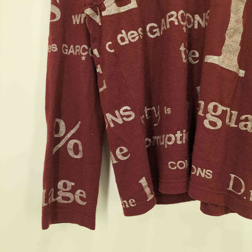 コムデギャルソン COMME des GARCONS 総柄 クルーネックカットソー レディース