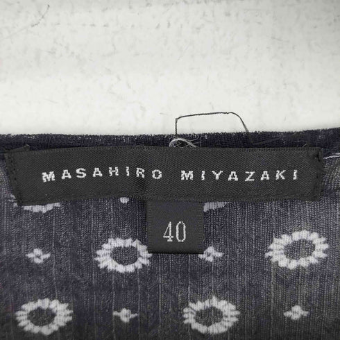 MASAHIRO MIYAZAKI 総柄 シアー L/S Tシャツ レディース JPN:40