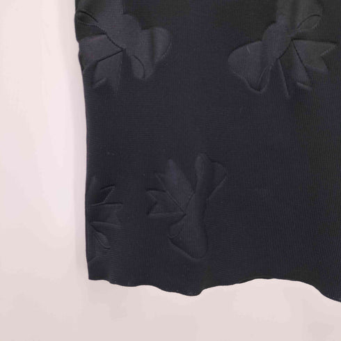 ローブドシャンブルコムデギャルソン robe de chambre COMME des GARCONS AD 2001 リボンデザイン 半袖ニット レディース